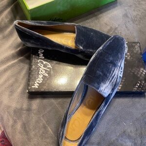 Sam Edelman Women's Velvet Loafers - Midnight Blue